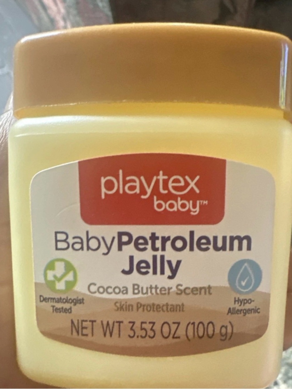 Playtex Baby Petroleum Jelly Cocoa Butter Scent - Yellow and Brown Cap